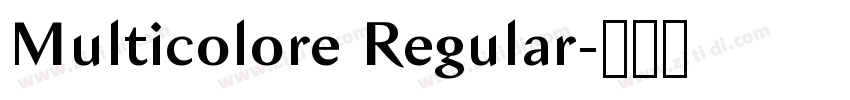 Multicolore Regular字体转换
